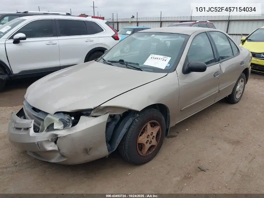 1G1JC52F457154034 2005 Chevrolet Cavalier