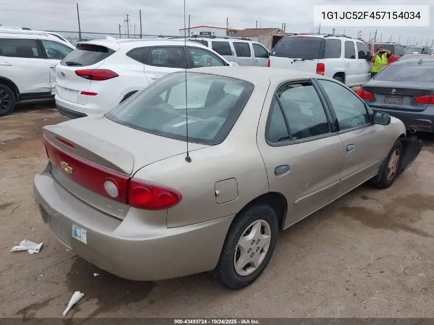 1G1JC52F457154034 2005 Chevrolet Cavalier