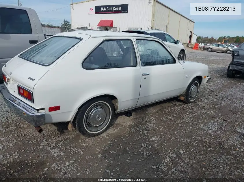 1B08I7Y228213 1977 Chevrolet Chevette