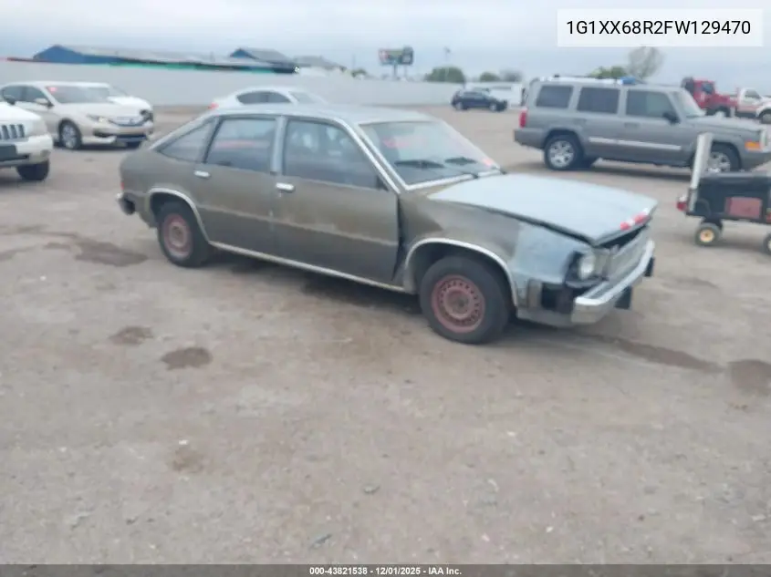 1985 Chevrolet Citation Ii VIN: 1G1XX68R2FW129470 Lot: 43821538