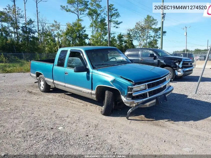 2GCEC19M4W1274520 1998 Chevrolet C1500 Fleetside