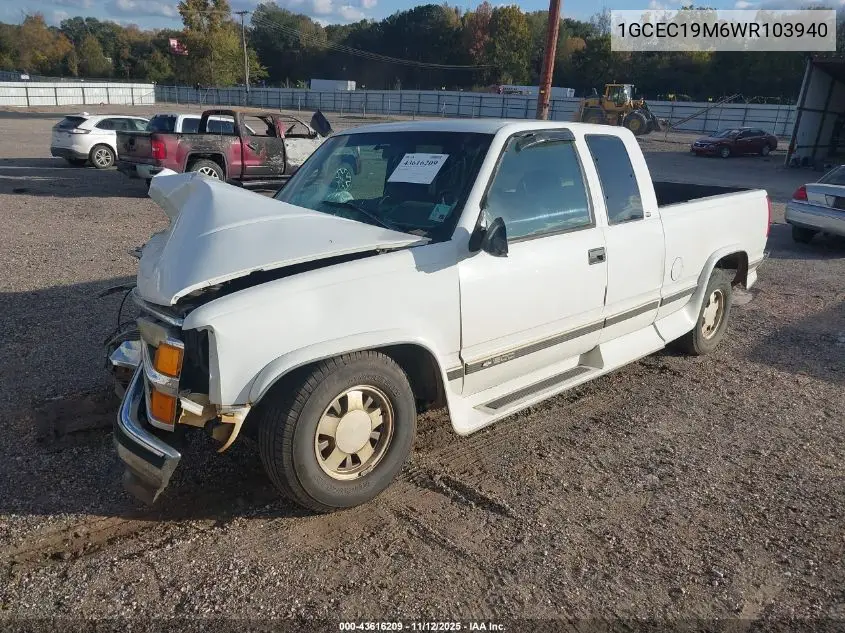 1GCEC19M6WR103940 1998 Chevrolet C1500 Fleetside