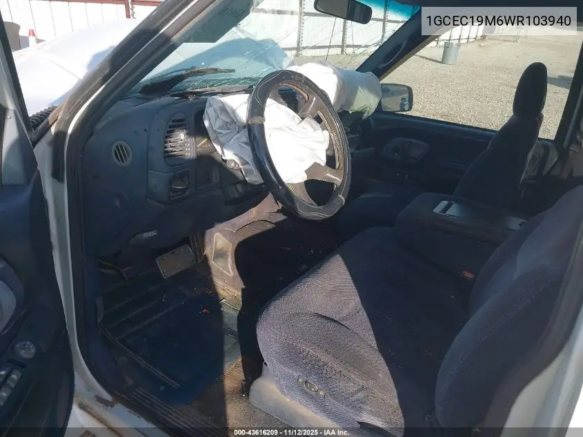 1GCEC19M6WR103940 1998 Chevrolet C1500 Fleetside