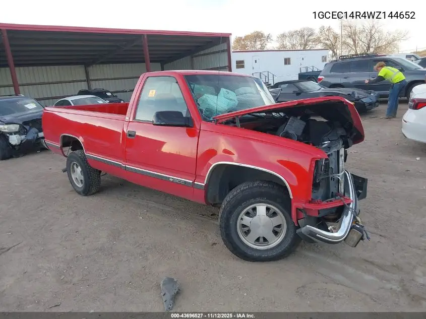 1GCEC14R4WZ144652 1998 Chevrolet C1500 Fleetside