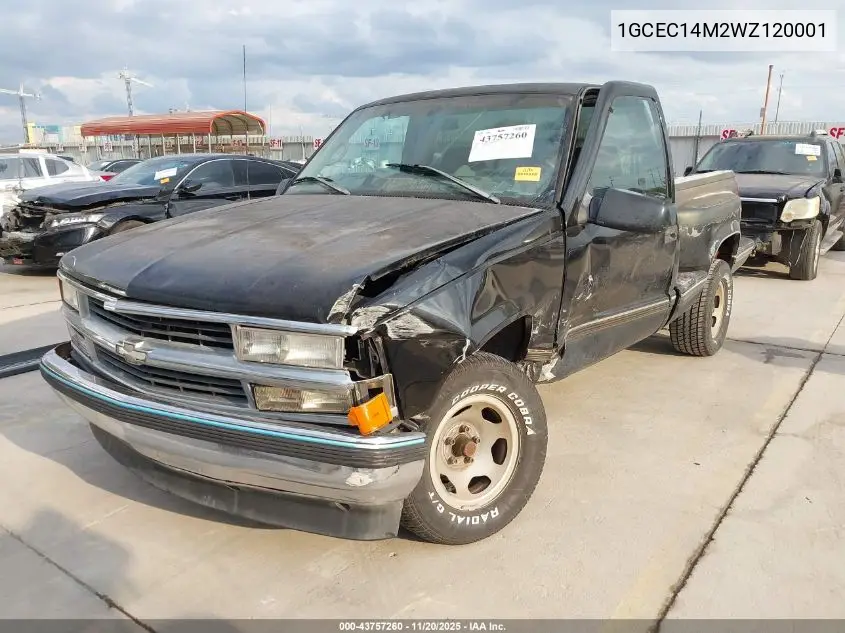 1GCEC14M2WZ120001 1998 Chevrolet C1500 Fleetside