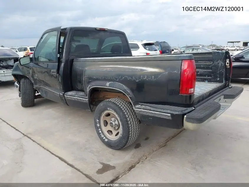 1GCEC14M2WZ120001 1998 Chevrolet C1500 Fleetside