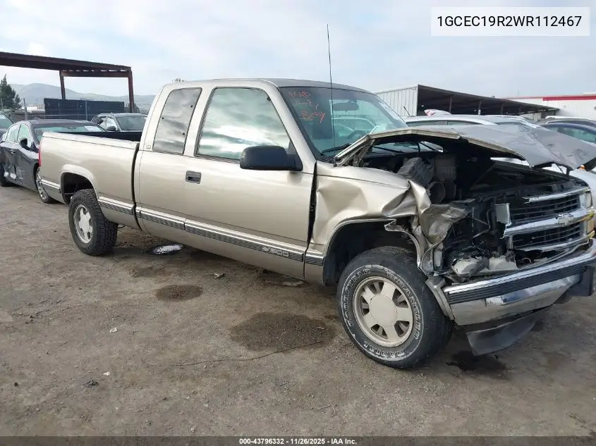 1GCEC19R2WR112467 1998 Chevrolet C1500 Fleetside