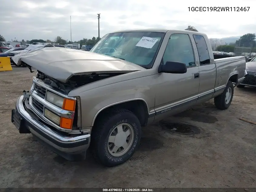 1GCEC19R2WR112467 1998 Chevrolet C1500 Fleetside