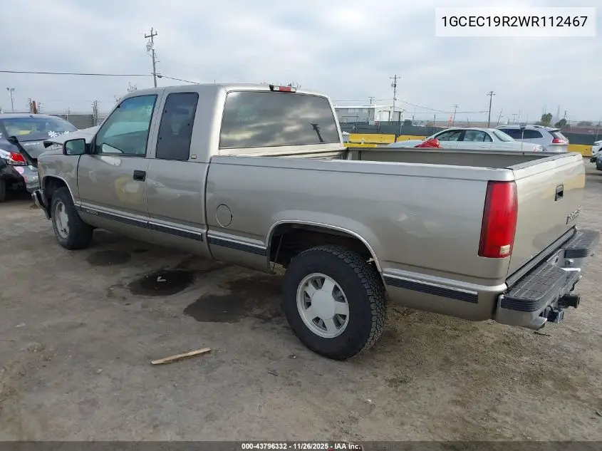 1GCEC19R2WR112467 1998 Chevrolet C1500 Fleetside