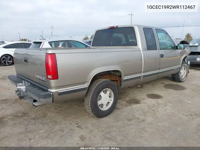 1GCEC19R2WR112467 1998 Chevrolet C1500 Fleetside