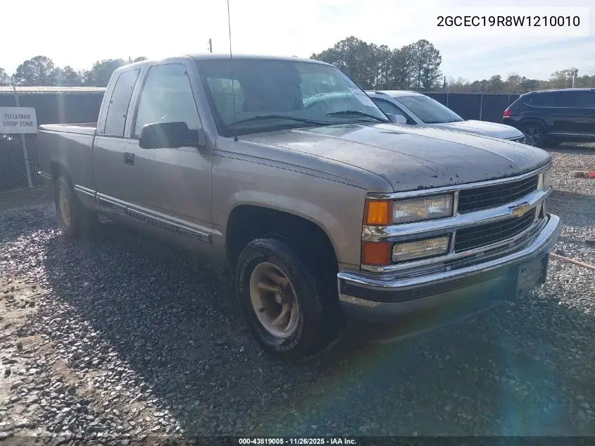 2GCEC19R8W1210010 1998 Chevrolet C1500 Fleetside