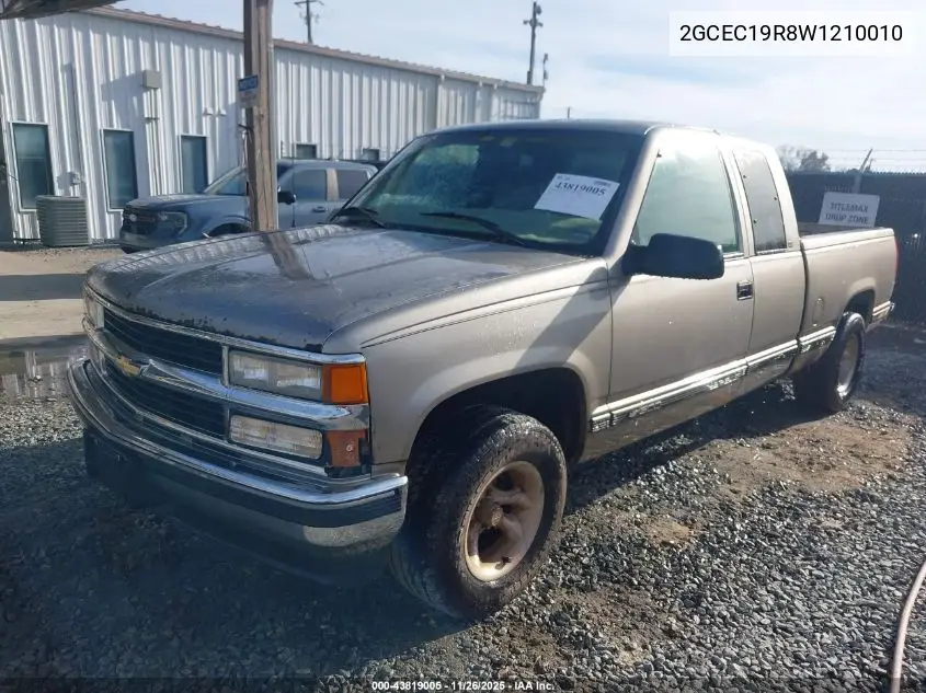 2GCEC19R8W1210010 1998 Chevrolet C1500 Fleetside