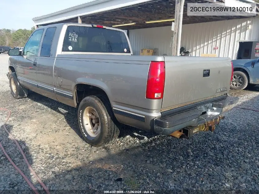 2GCEC19R8W1210010 1998 Chevrolet C1500 Fleetside