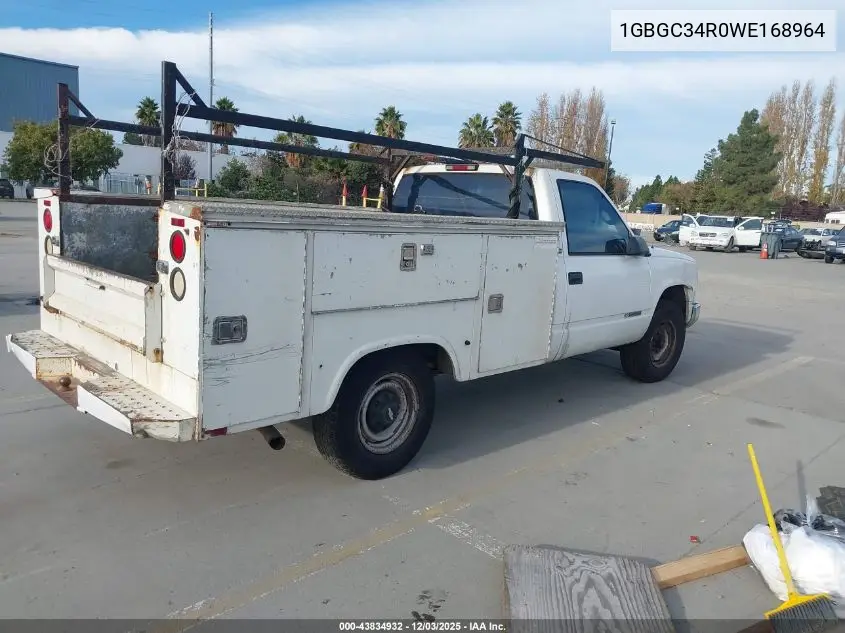 1GBGC34R0WE168964 1998 Chevrolet C3500 Chassis