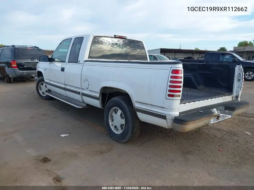 1GCEC19R9XR112662 1999 Chevrolet C1500 Ls