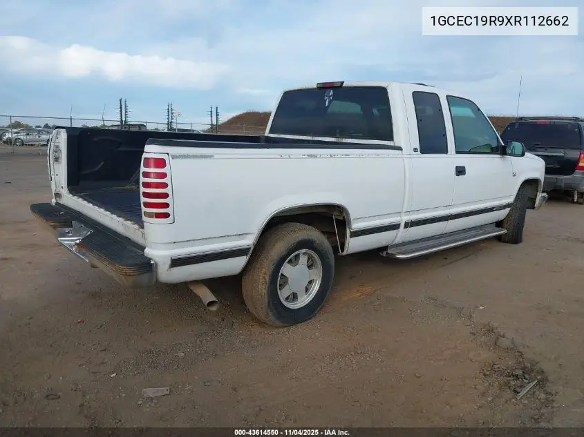 1GCEC19R9XR112662 1999 Chevrolet C1500 Ls
