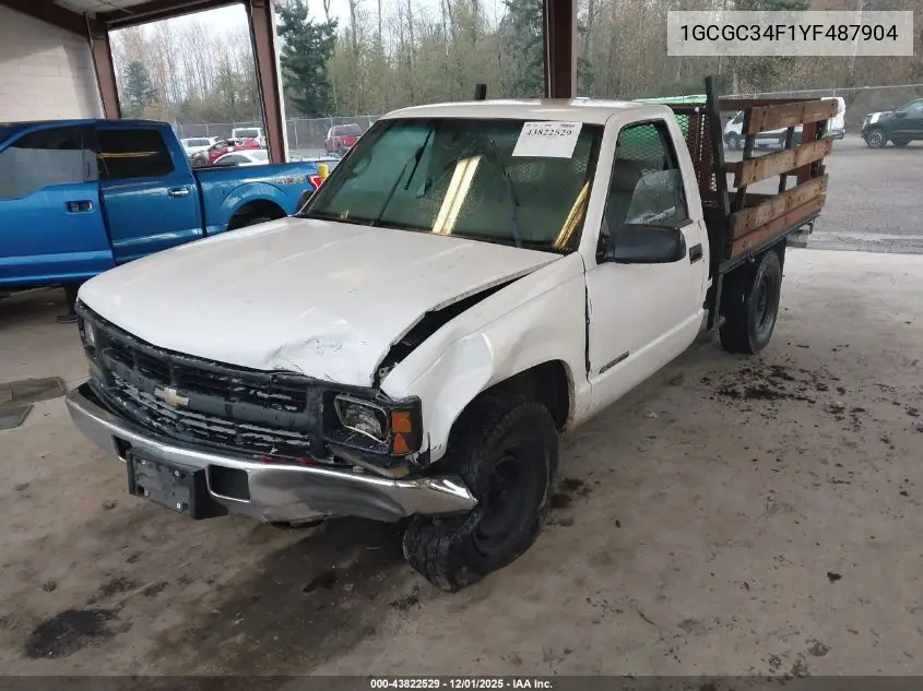 1GCGC34F1YF487904 2000 Chevrolet C3500