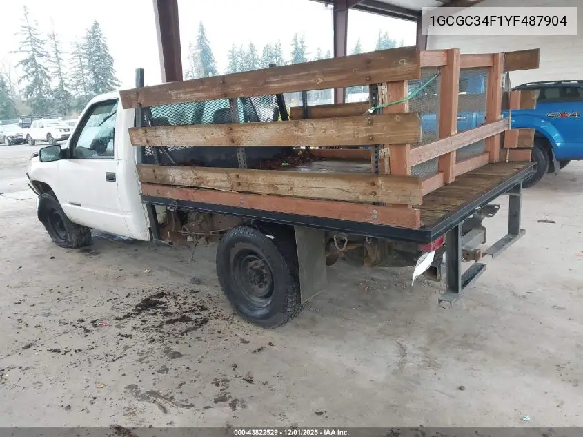 1GCGC34F1YF487904 2000 Chevrolet C3500
