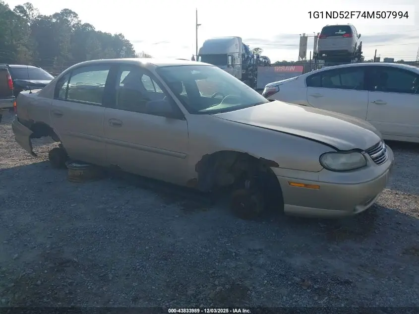 1G1ND52F74M507994 2004 Chevrolet Classic