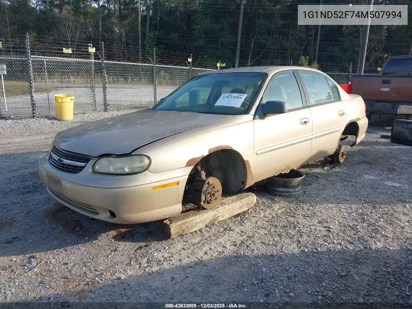 1G1ND52F74M507994 2004 Chevrolet Classic