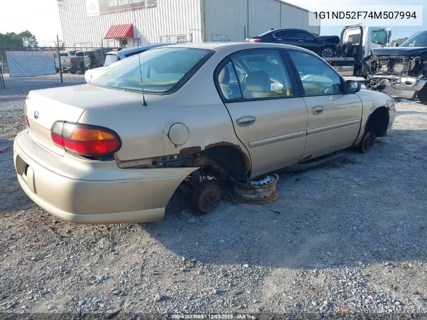 1G1ND52F74M507994 2004 Chevrolet Classic