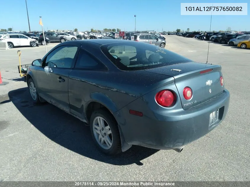 2005 Chevrolet Cobalt Ls VIN: 1G1AL12F757650082 Lot: 20178114