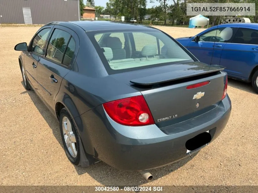 2005 Chevrolet Cobalt Ls VIN: 1G1AL52F857666914 Lot: 30042580