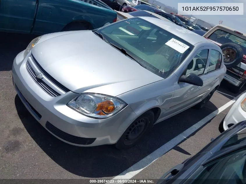 2005 Chevrolet Cobalt VIN: 1G1AK52F957570650 Lot: 39574123