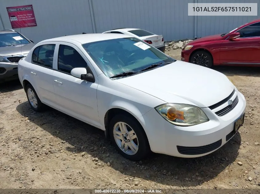 2005 Chevrolet Cobalt Ls VIN: 1G1AL52F657511021 Lot: 40072230