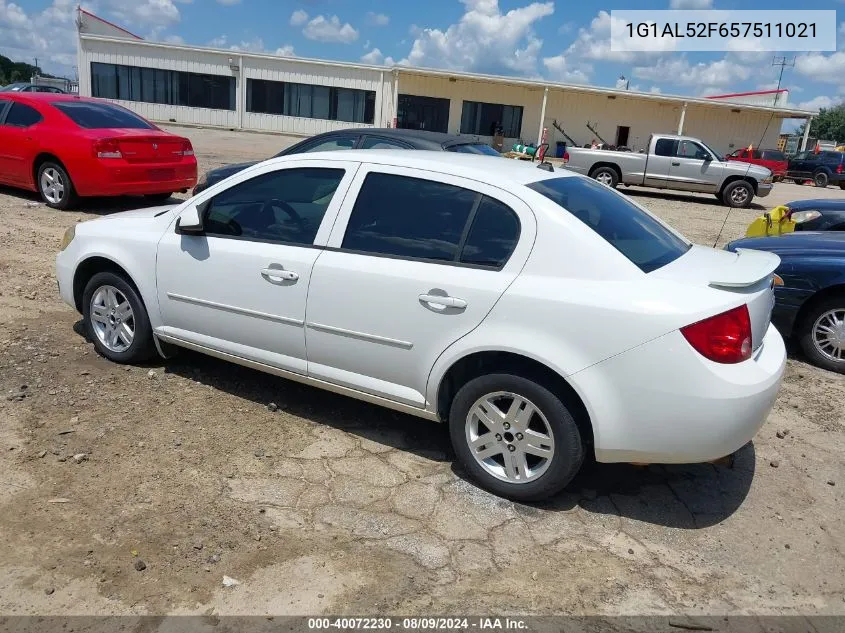 2005 Chevrolet Cobalt Ls VIN: 1G1AL52F657511021 Lot: 40072230