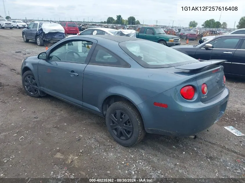 2005 Chevrolet Cobalt VIN: 1G1AK12F257616408 Lot: 40235362