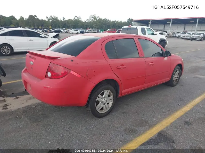 2005 Chevrolet Cobalt Ls VIN: 1G1AL52F057549716 Lot: 40404355