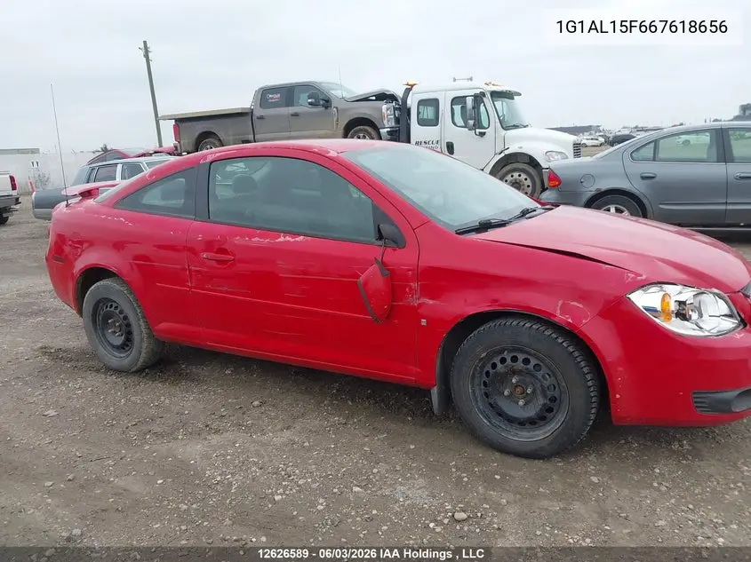 2006 Chevrolet Cobalt Lt VIN: 1G1AL15F667618656 Lot: 12626589x