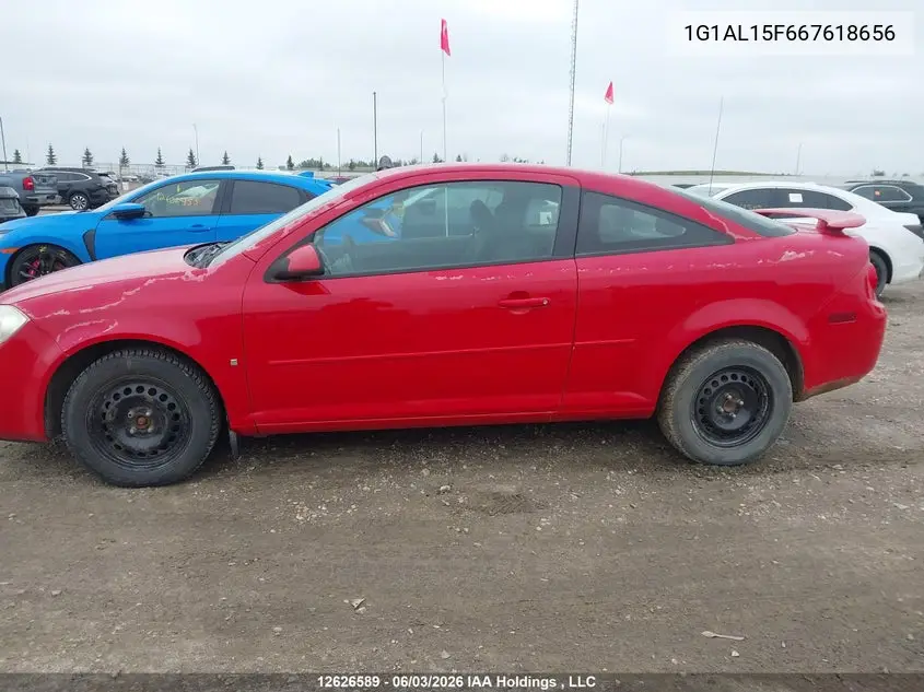 2006 Chevrolet Cobalt Lt VIN: 1G1AL15F667618656 Lot: 12626589x