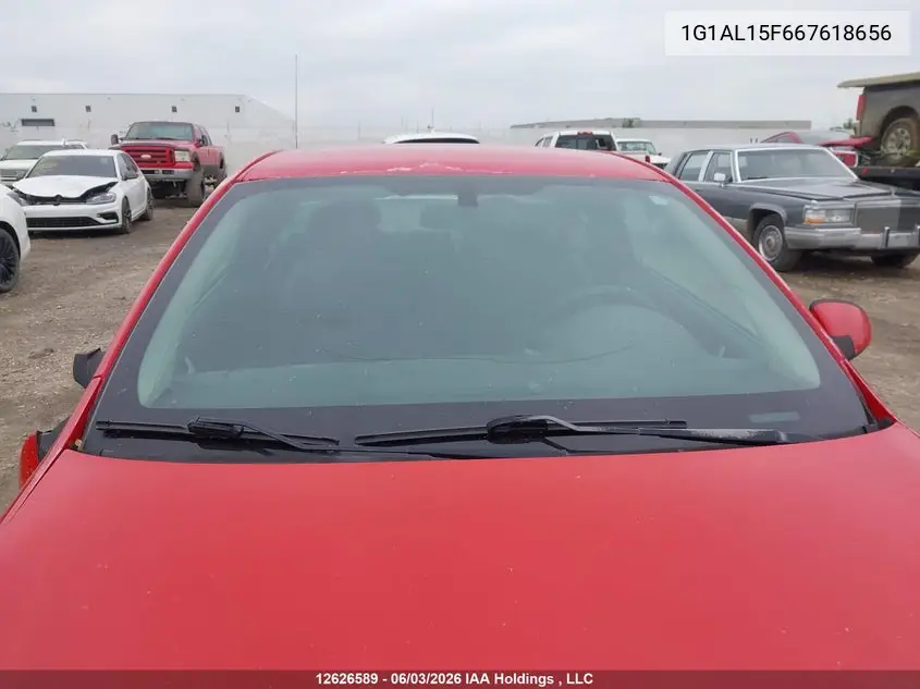 2006 Chevrolet Cobalt Lt VIN: 1G1AL15F667618656 Lot: 12626589x