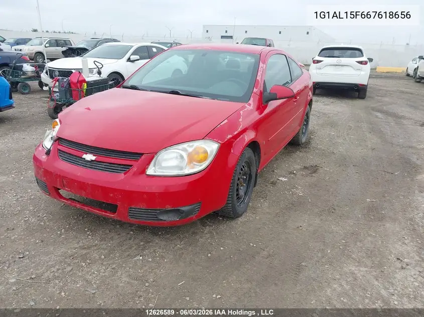 2006 Chevrolet Cobalt Lt VIN: 1G1AL15F667618656 Lot: 12626589x