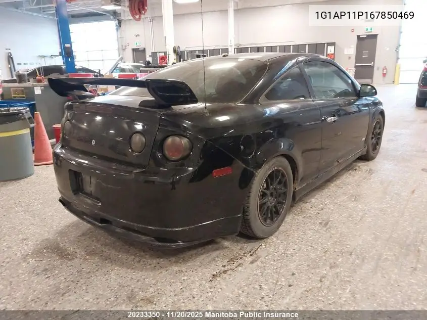 1G1AP11P167850469 2006 Chevrolet Cobalt Ss Supercharged