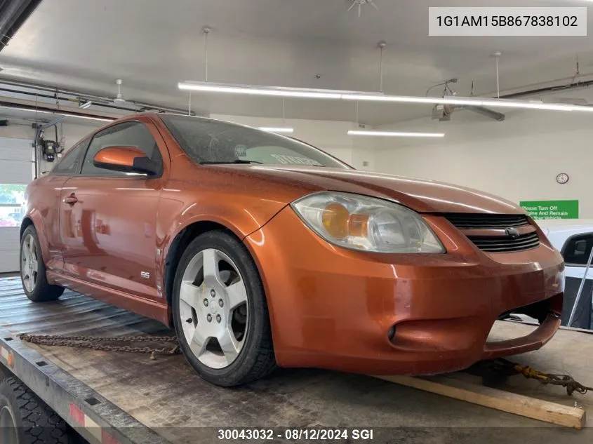 2006 Chevrolet Cobalt Ss VIN: 1G1AM15B867838102 Lot: 30043032