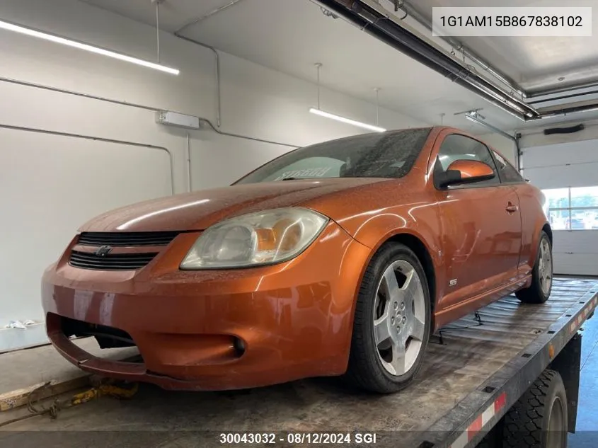 2006 Chevrolet Cobalt Ss VIN: 1G1AM15B867838102 Lot: 30043032