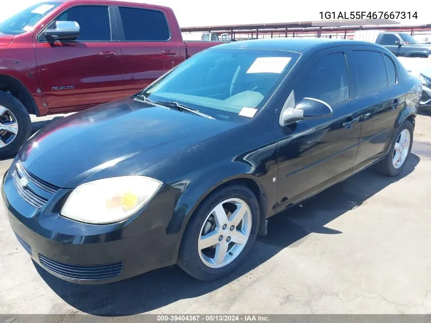 2006 Chevrolet Cobalt Lt VIN: 1G1AL55F467667314 Lot: 39404367