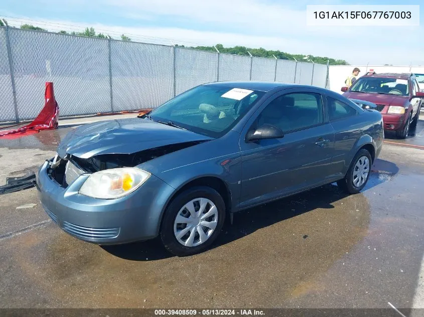 2006 Chevrolet Cobalt Ls VIN: 1G1AK15F067767003 Lot: 39408509