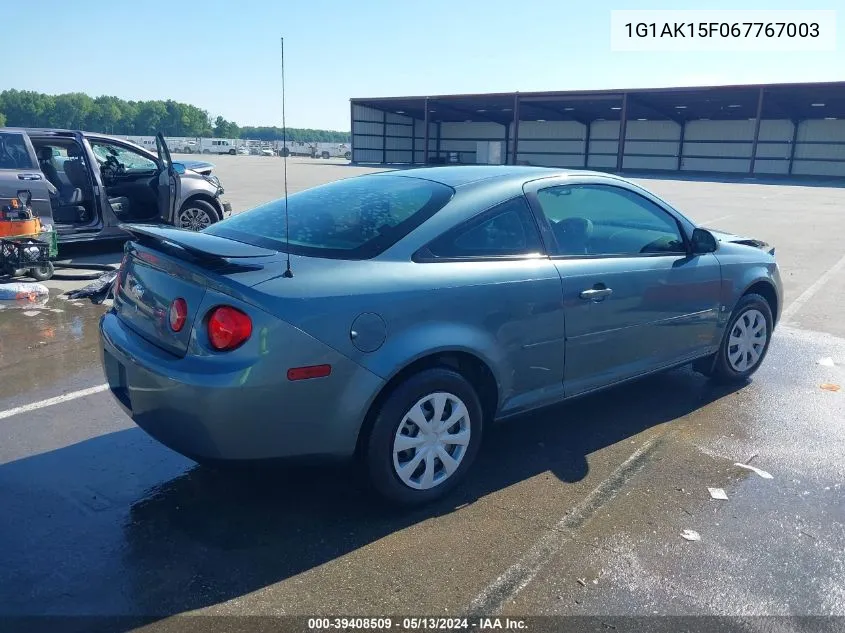 2006 Chevrolet Cobalt Ls VIN: 1G1AK15F067767003 Lot: 39408509