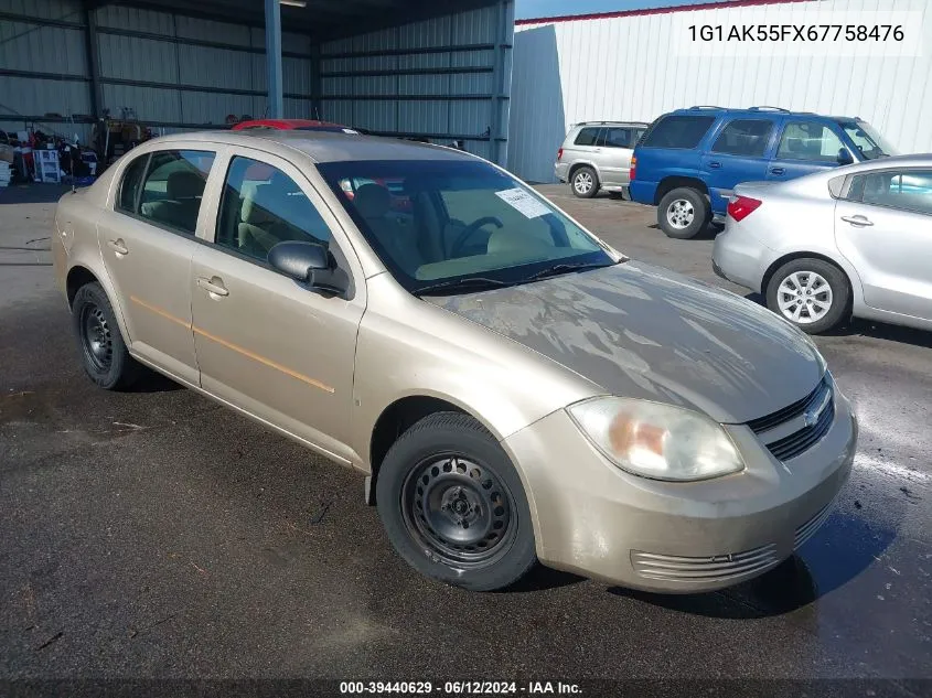 1G1AK55FX67758476 2006 Chevrolet Cobalt Ls