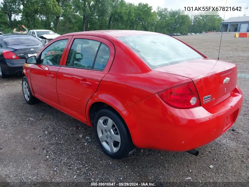 2006 Chevrolet Cobalt Ls VIN: 1G1AK55FX67821642 Lot: 39518547