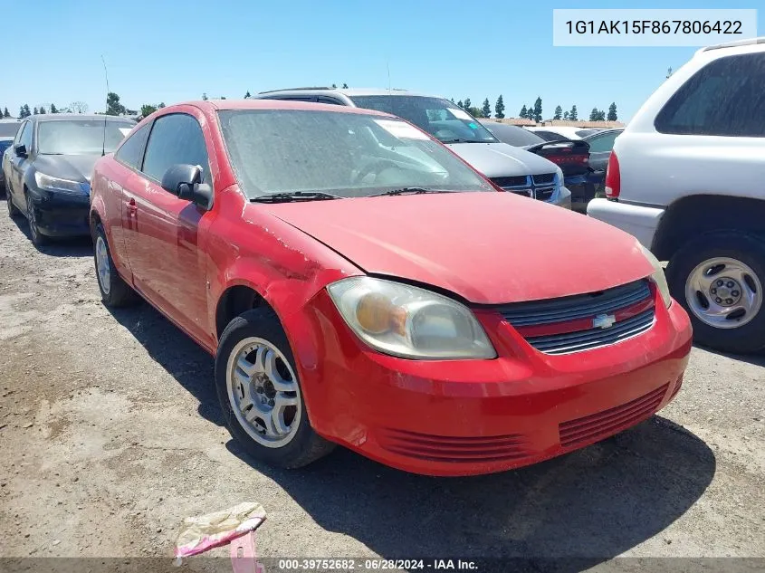 1G1AK15F867806422 2006 Chevrolet Cobalt Ls