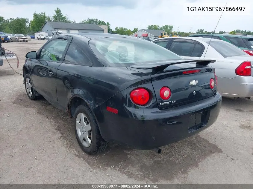 2006 Chevrolet Cobalt Ls VIN: 1G1AK15F967866497 Lot: 39989077