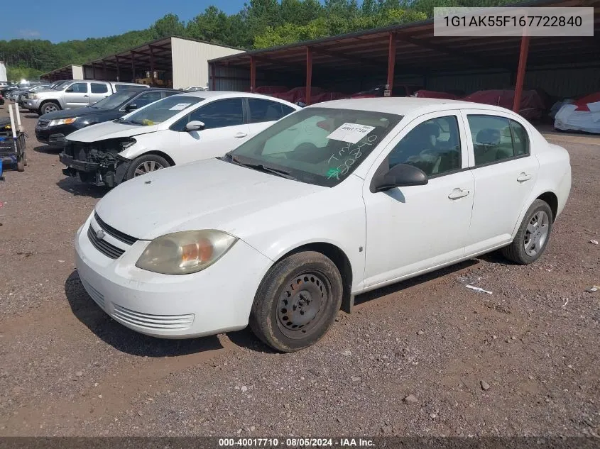 2006 Chevrolet Cobalt Ls VIN: 1G1AK55F167722840 Lot: 40017710