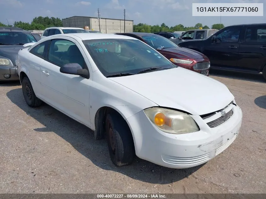 2006 Chevrolet Cobalt Ls VIN: 1G1AK15FX67771060 Lot: 40072227