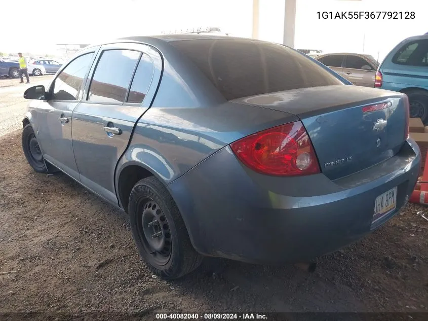 1G1AK55F367792128 2006 Chevrolet Cobalt Ls