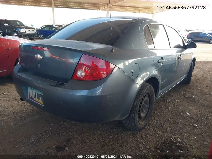 1G1AK55F367792128 2006 Chevrolet Cobalt Ls